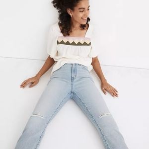 Madewell High-rise slim crop boyjean
